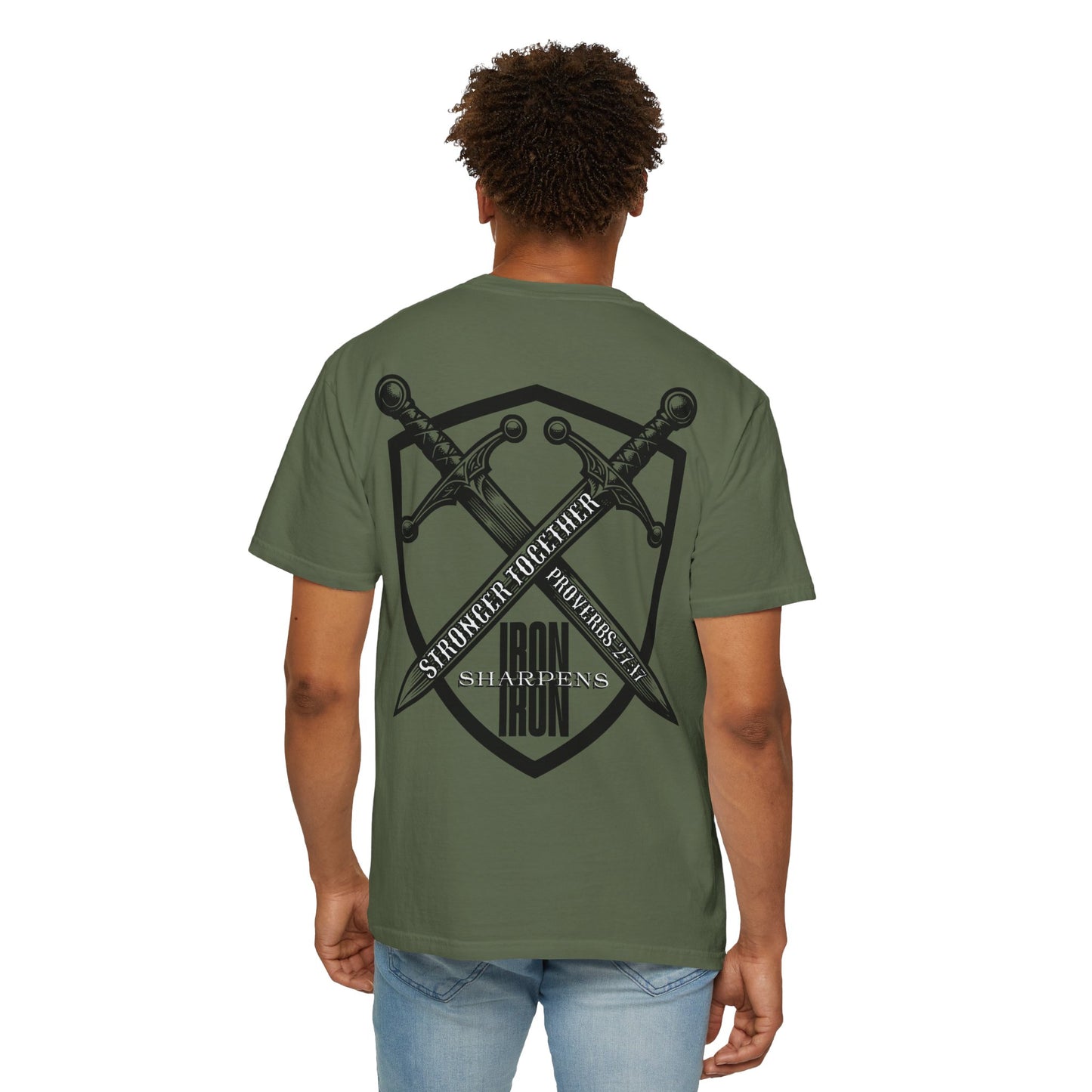 Iron Sharpens Iron Proverbs 27:17 T-Shirt