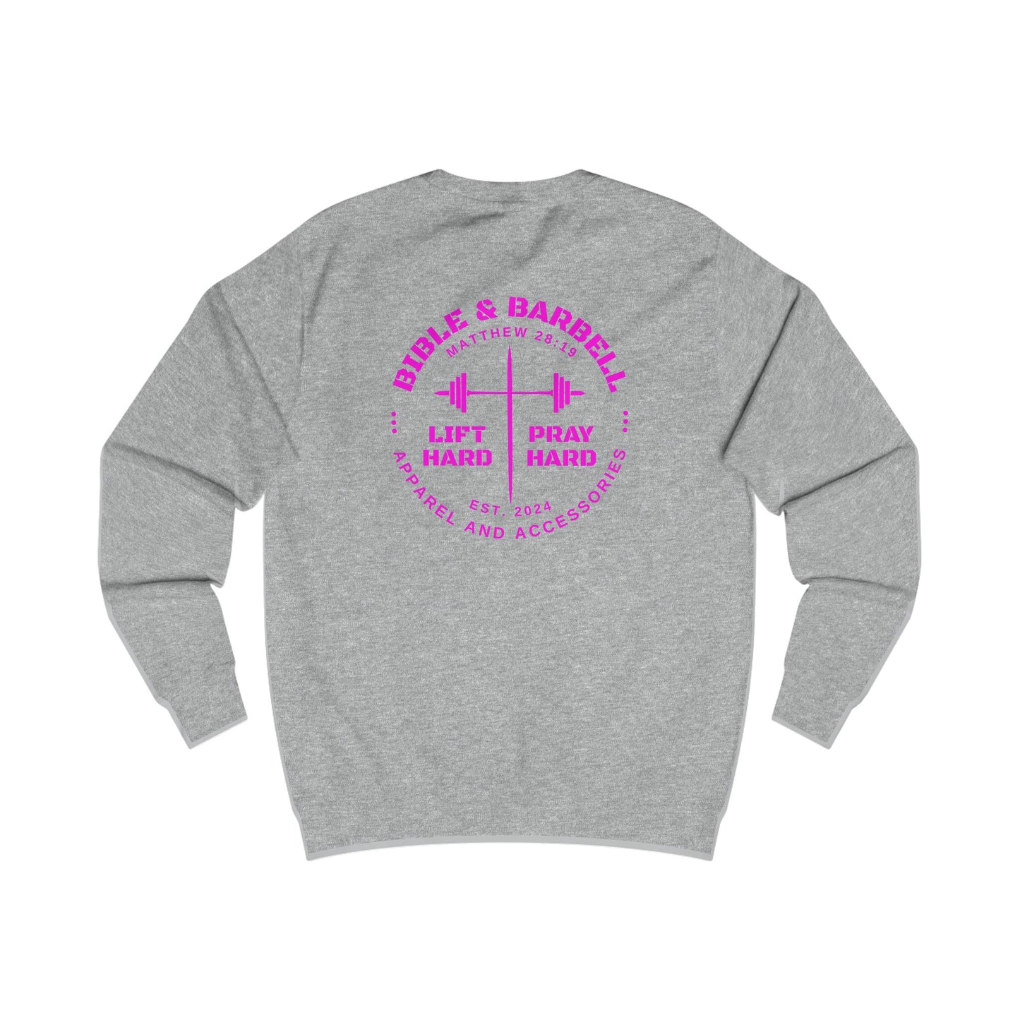 Bible & Barbell Crewneck Sweatshirt - Faith & Fitness Sweatshirt, Unisex Gym Apparel, Christian Workout Gear, Motivational Fitness Clothing, Spiritual