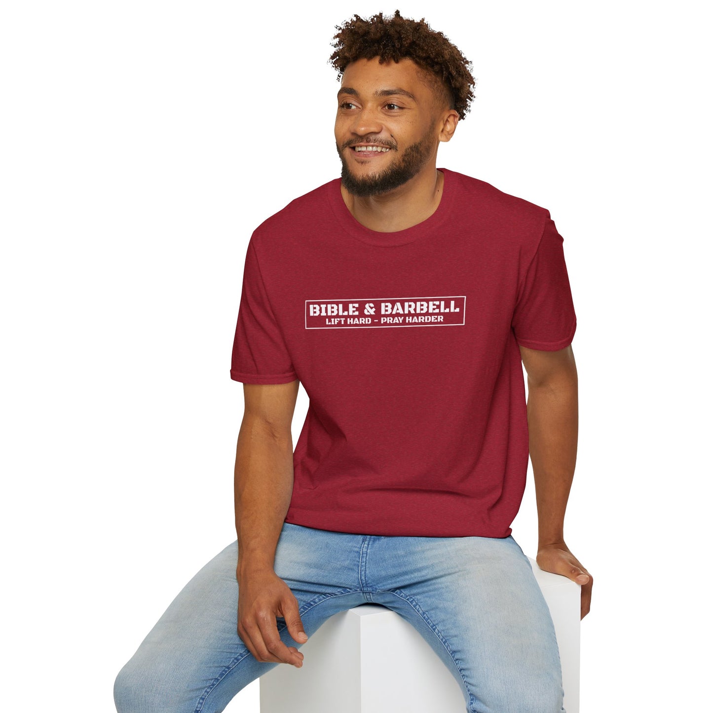 Bible & Barbell Logo Unisex Softstyle T-Shirt