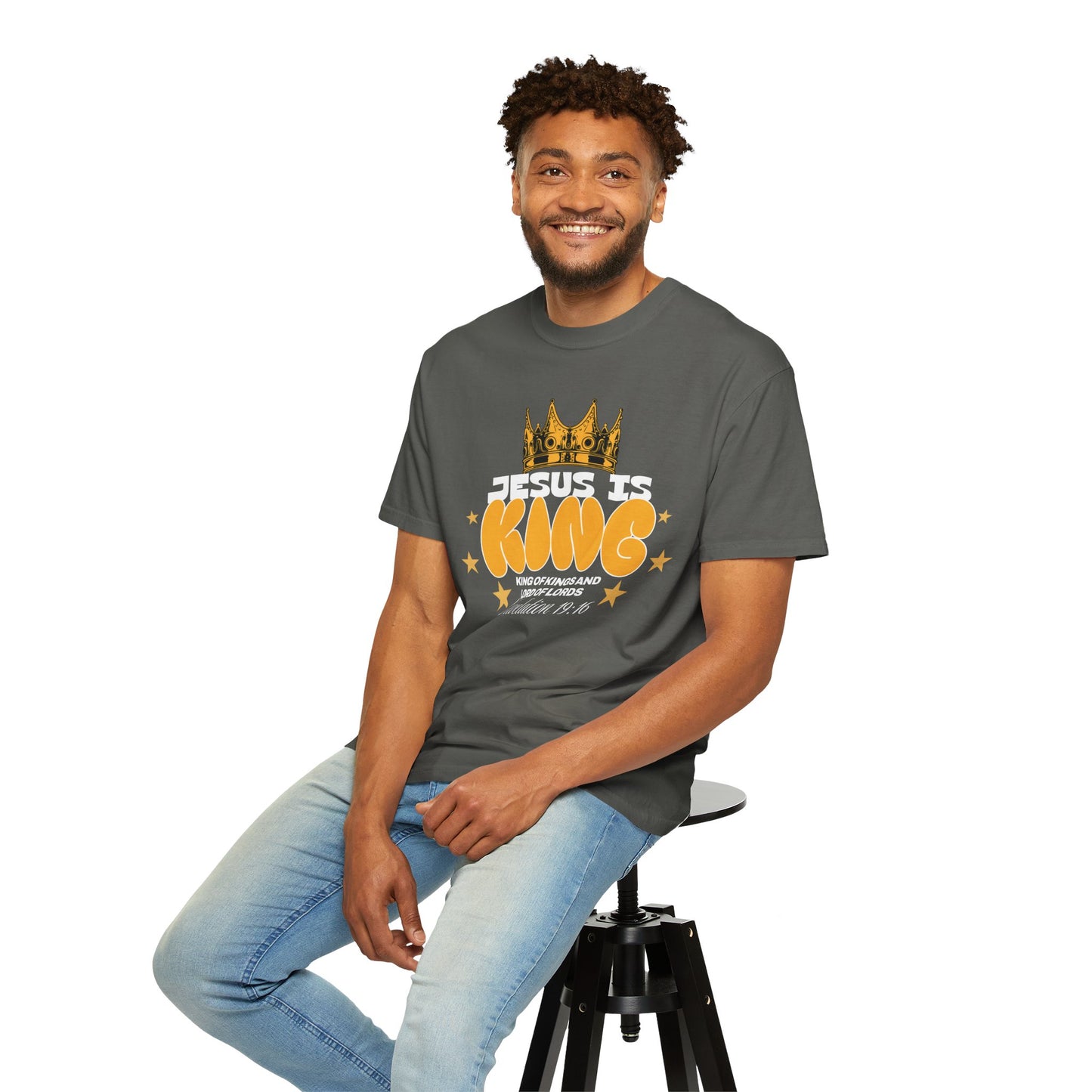 Jesus Is King Garment-Dyed Unisex T-shirt
