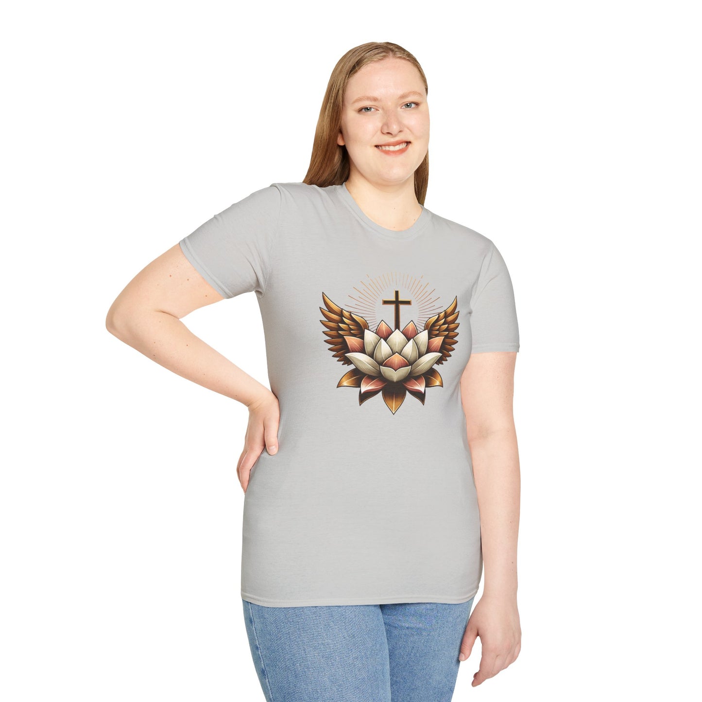 Faith-Inspired Lotus Design Women's T-Shirt