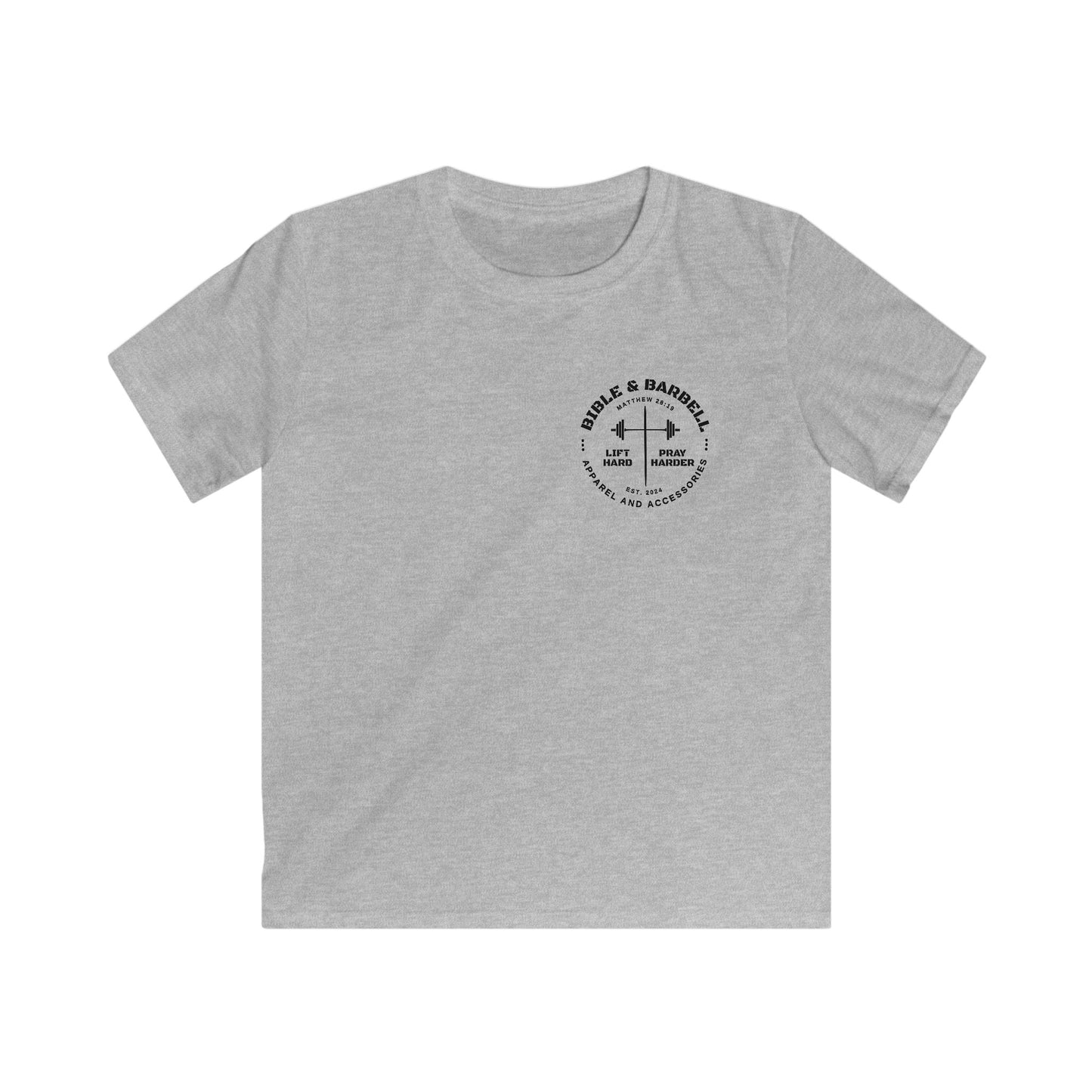 Kids Strong & Courageous Motivational Tee, Joshua 1:9, Kids Softstyle Shirt, Inspirational T-Shirt, Courageous Lion Design, Perfect for Gifts, Playtime & Affirmation