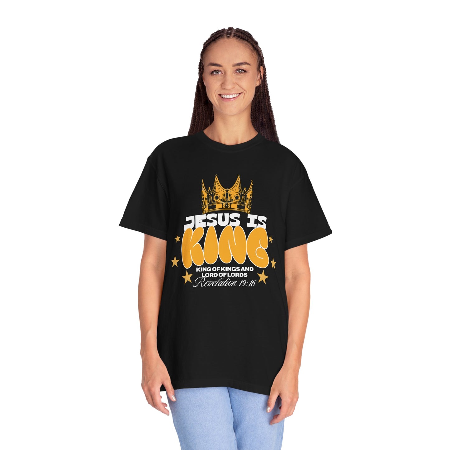 Jesus Is King Garment-Dyed Unisex T-shirt