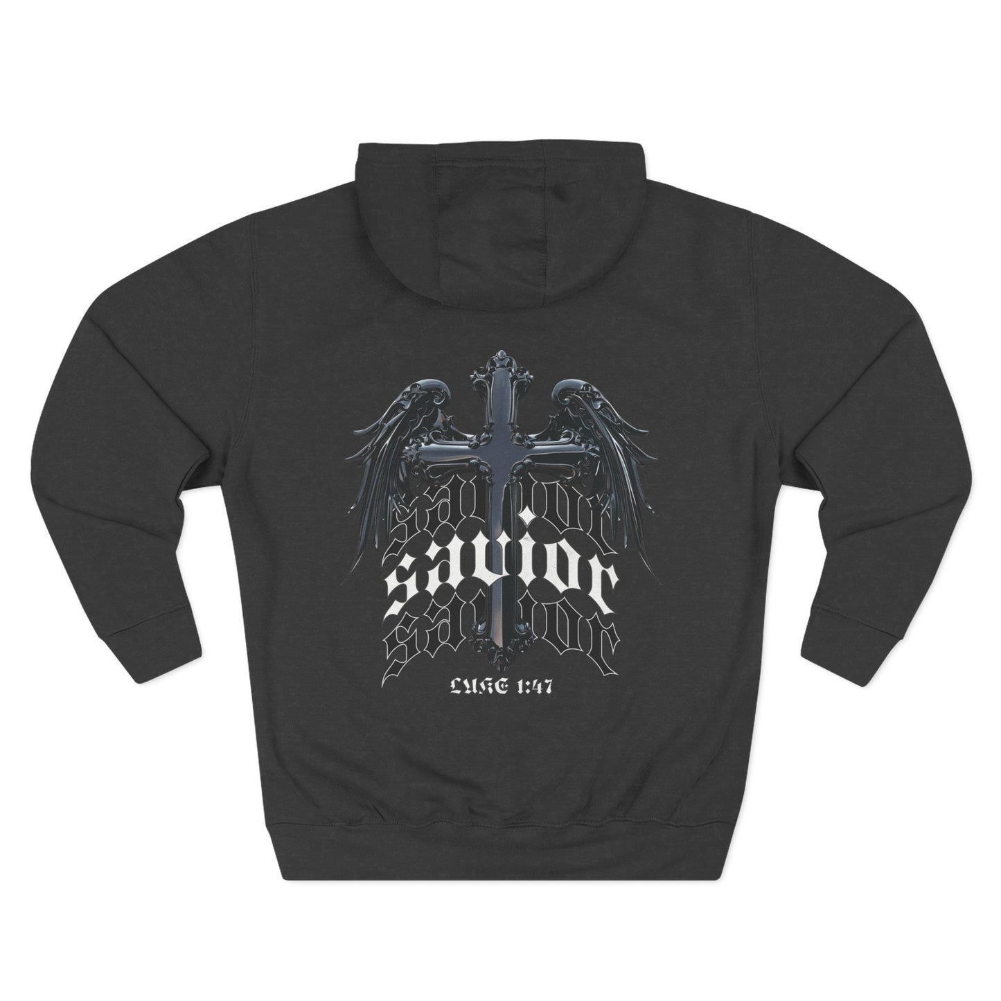 Luke 1:47 Savior Three-Panel Fleece Hoodie