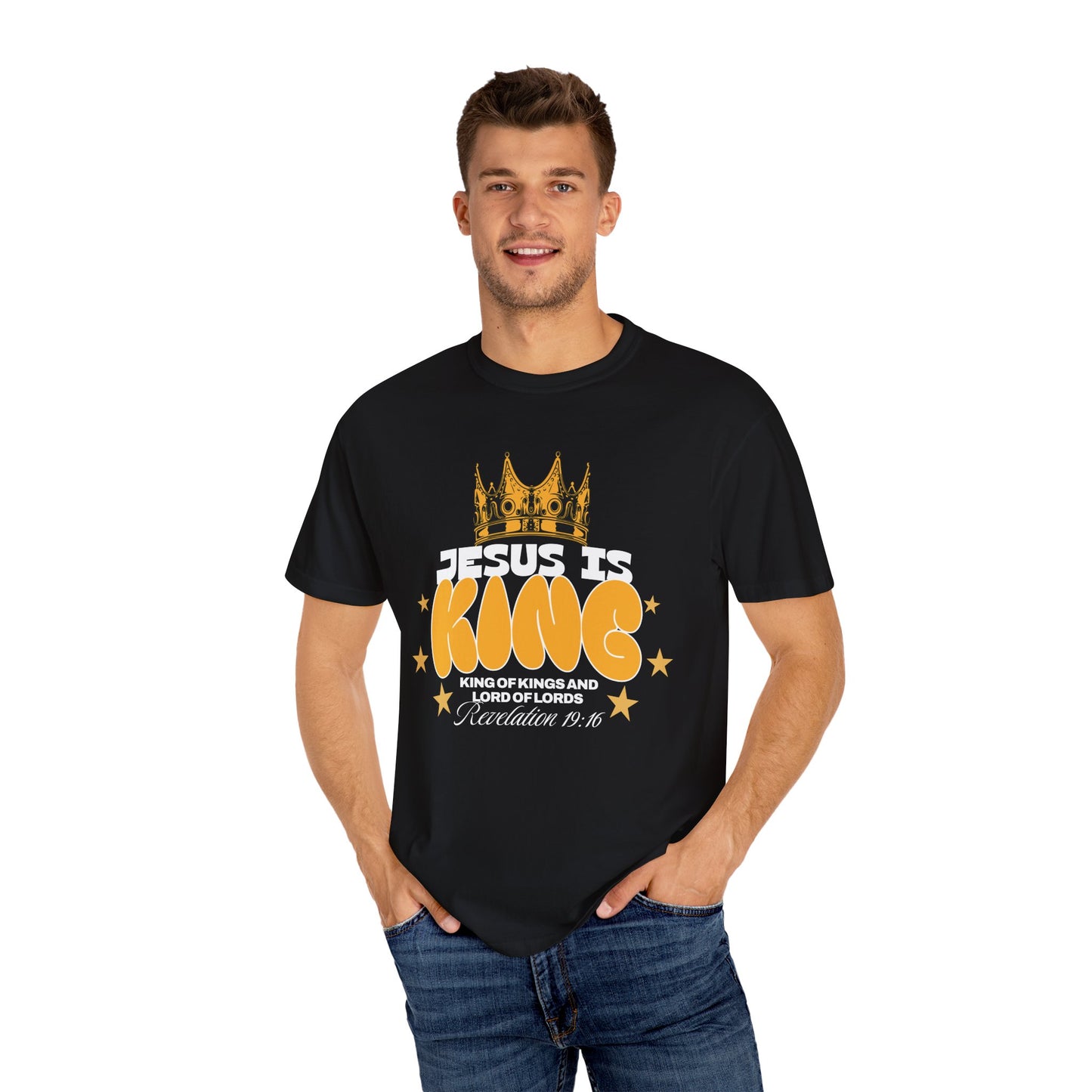Jesus Is King Garment-Dyed Unisex T-shirt