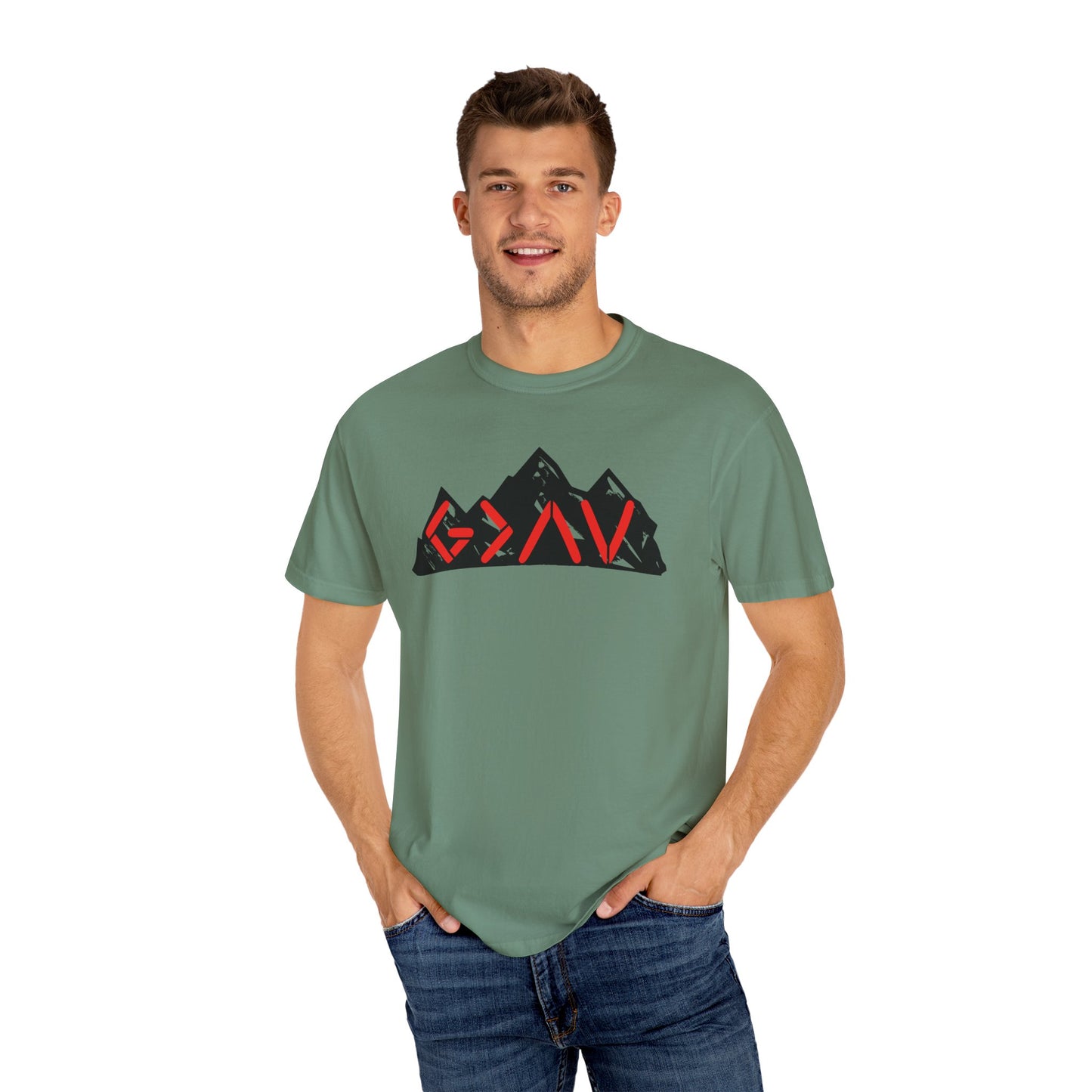 God Is Greater Than The Highs and Lows Mountain Graphic Unisex T-Shirt