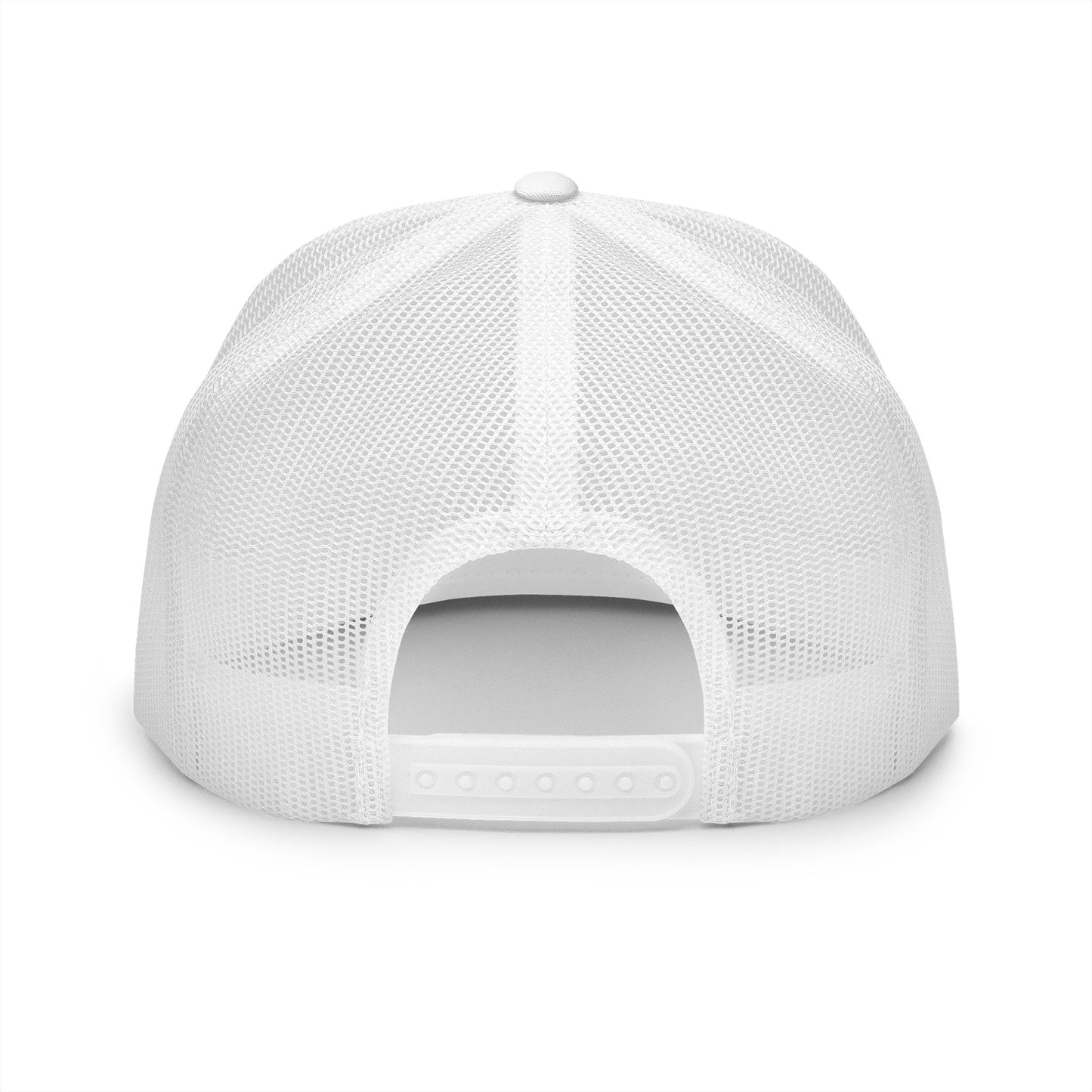 Bible & Barbell White Boxed Logo 5 Panel Trucker Cap