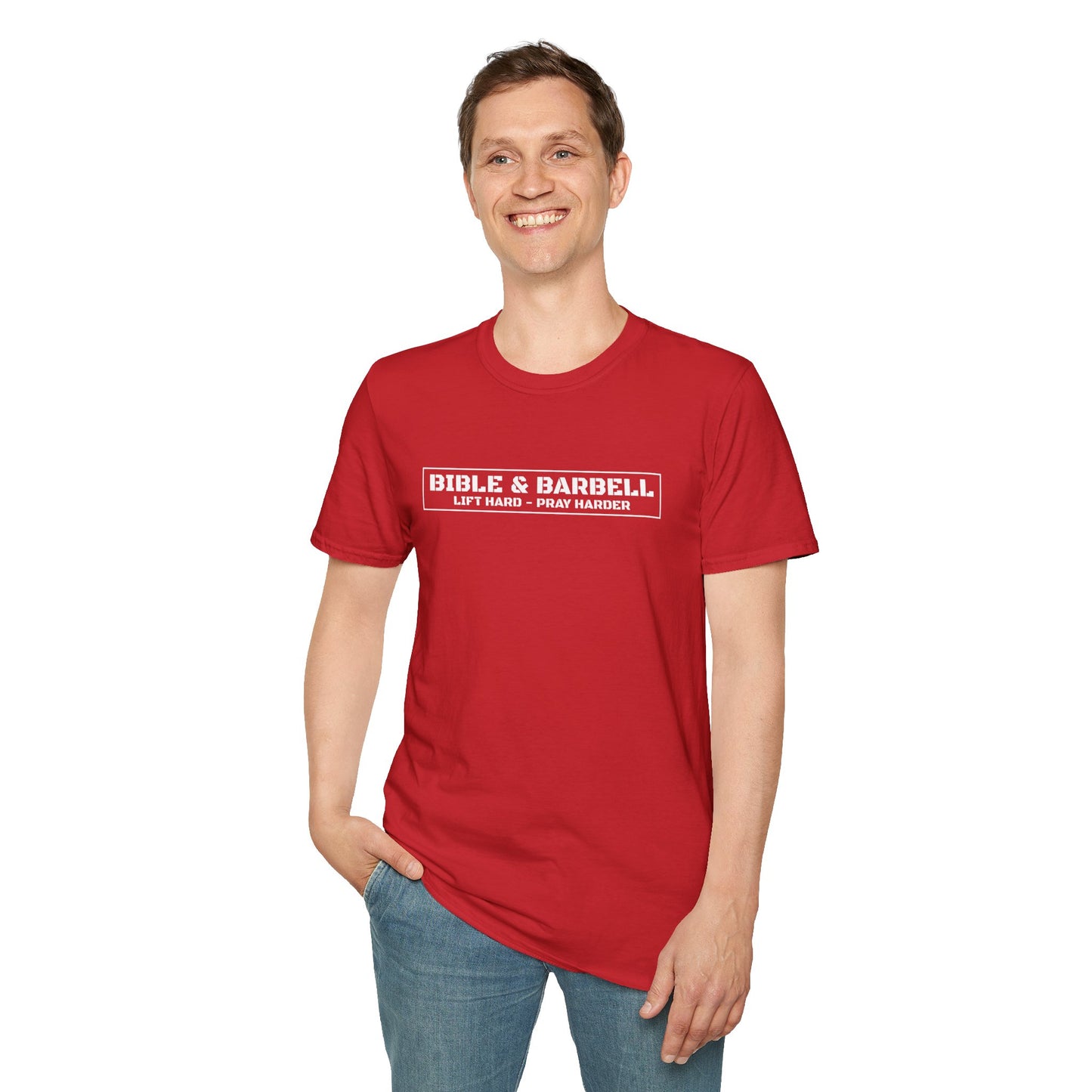 Bible & Barbell Logo Unisex Softstyle T-Shirt