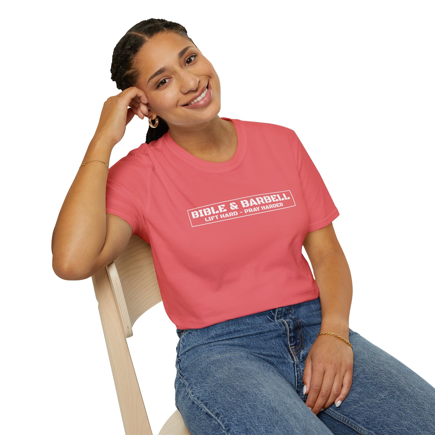 Bible & Barbell Logo Unisex Softstyle T-Shirt