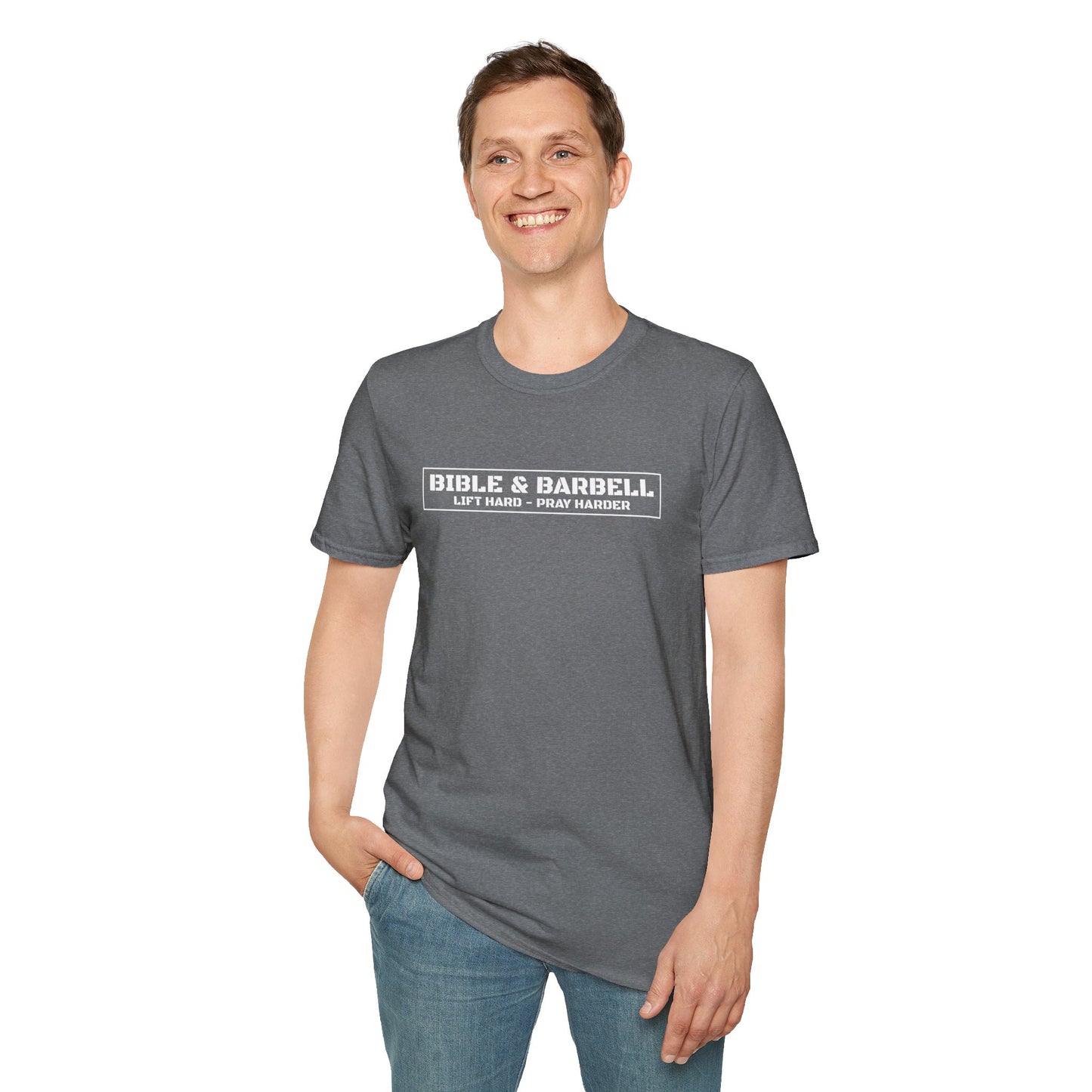 Bible & Barbell Logo Unisex Softstyle T-Shirt