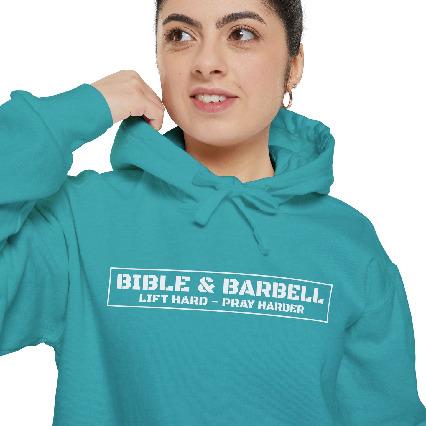 Bible & Barbell Logo Unisex Hoodie, Fitness Apparel for Gym Lovers