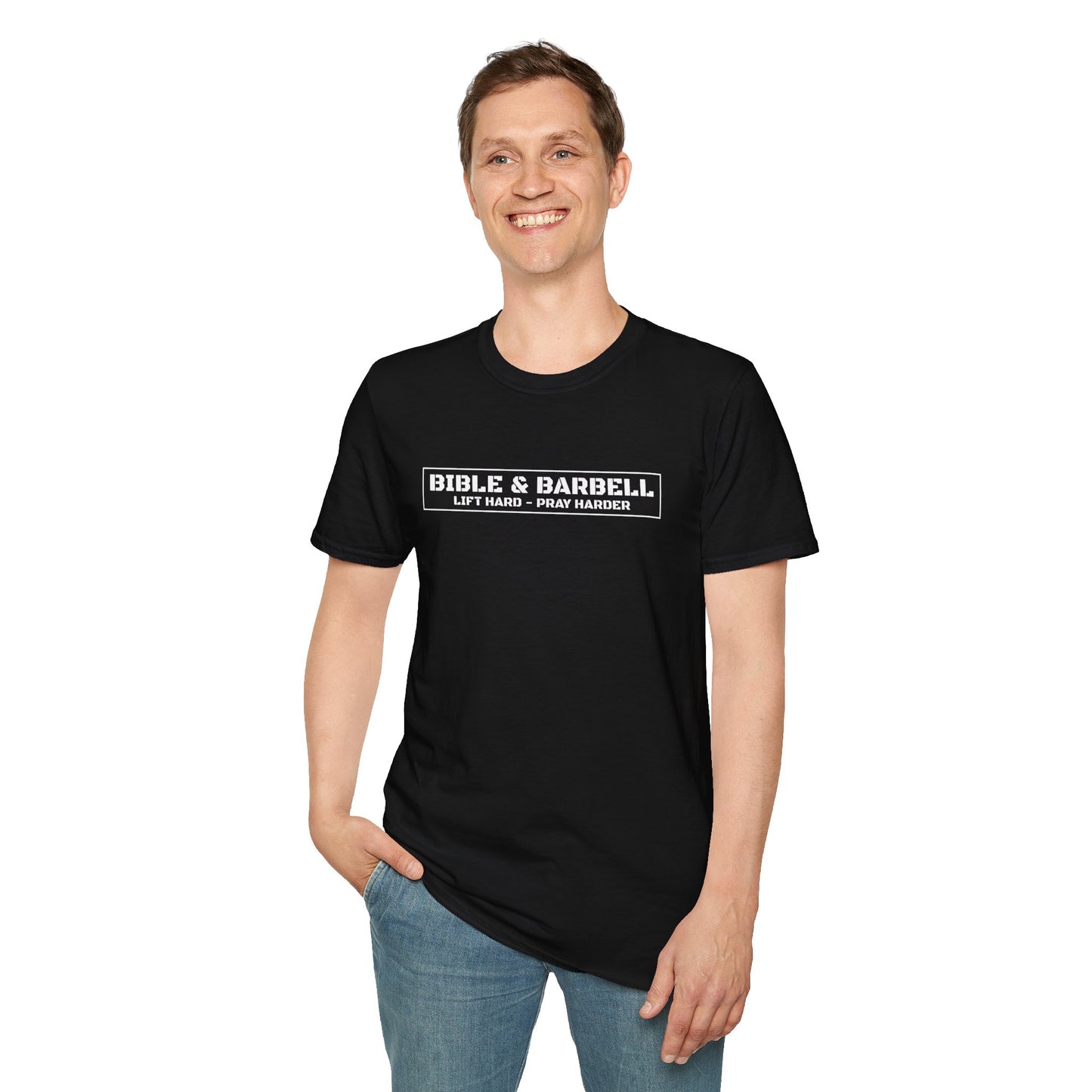 Bible & Barbell Logo Unisex Softstyle T-Shirt