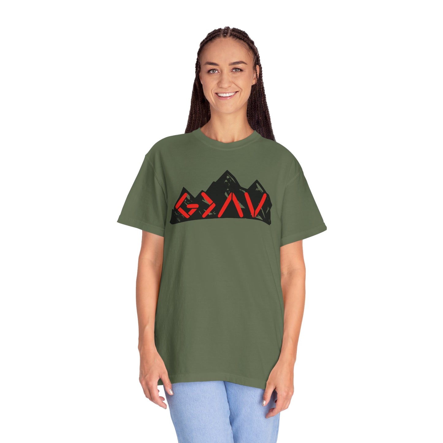 God Is Greater Than The Highs and Lows Mountain Graphic Unisex T-Shirt