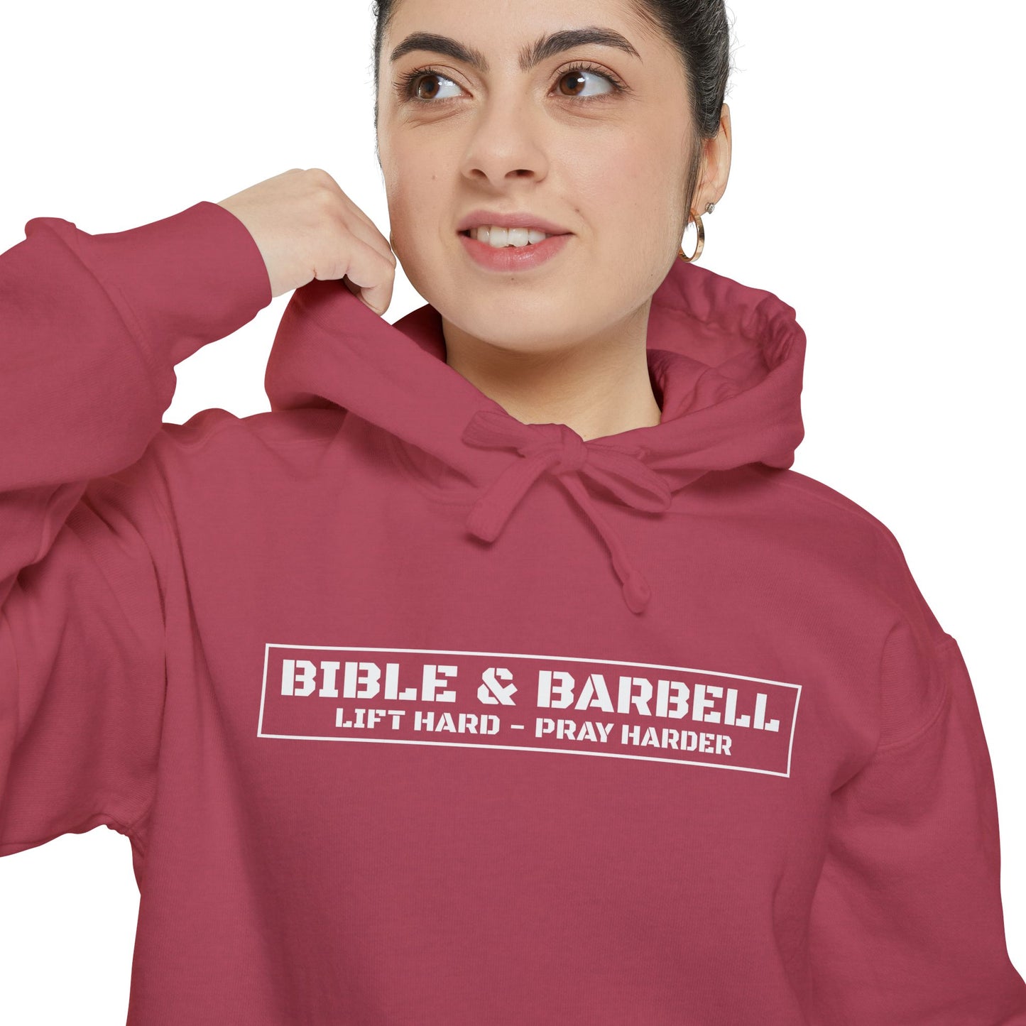 Bible & Barbell Logo Unisex Hoodie, Fitness Apparel for Gym Lovers