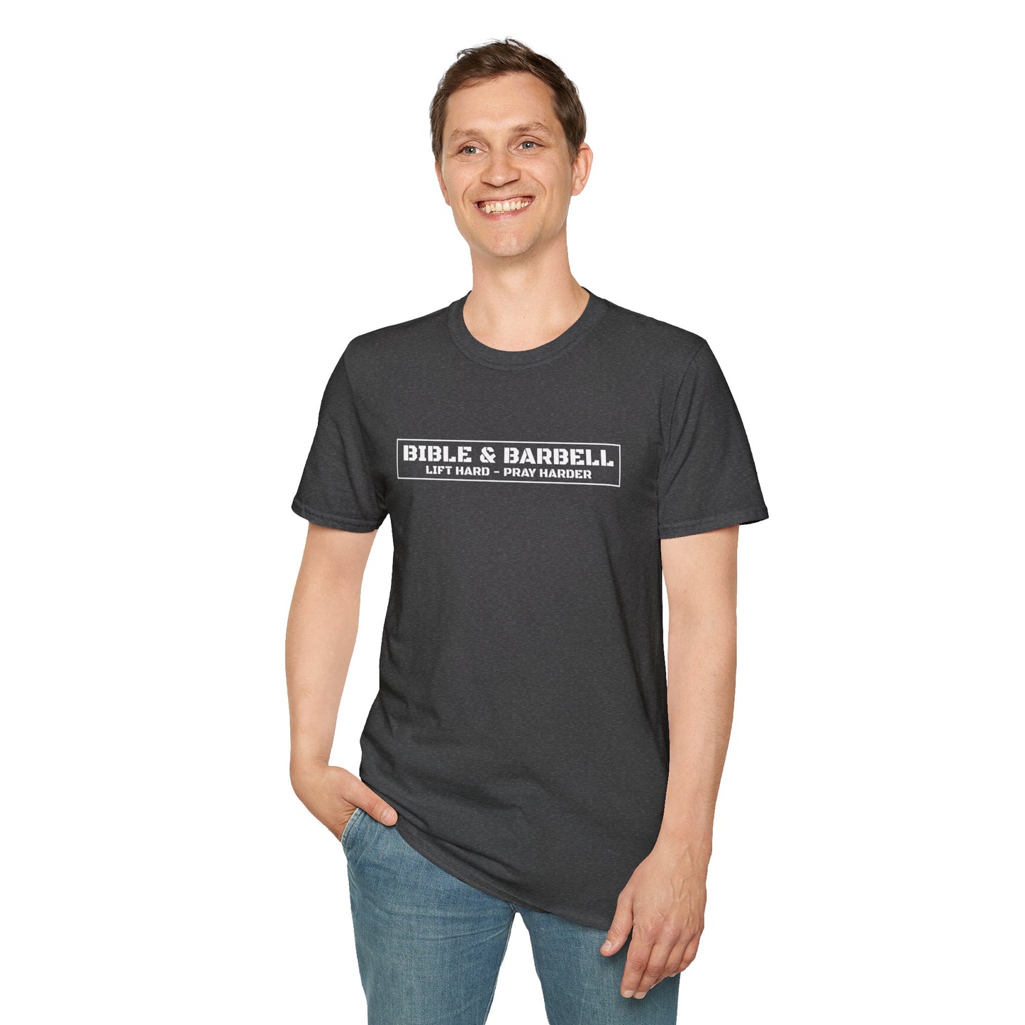 Bible & Barbell Logo Unisex Softstyle T-Shirt