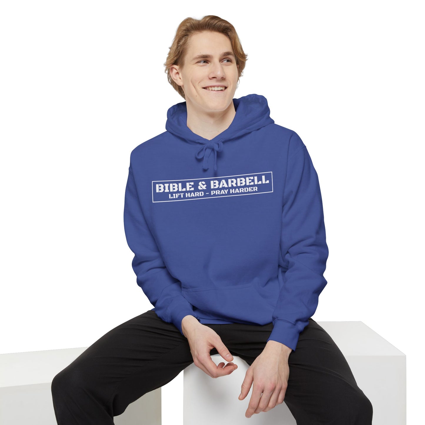 Bible & Barbell Logo Unisex Hoodie, Fitness Apparel for Gym Lovers