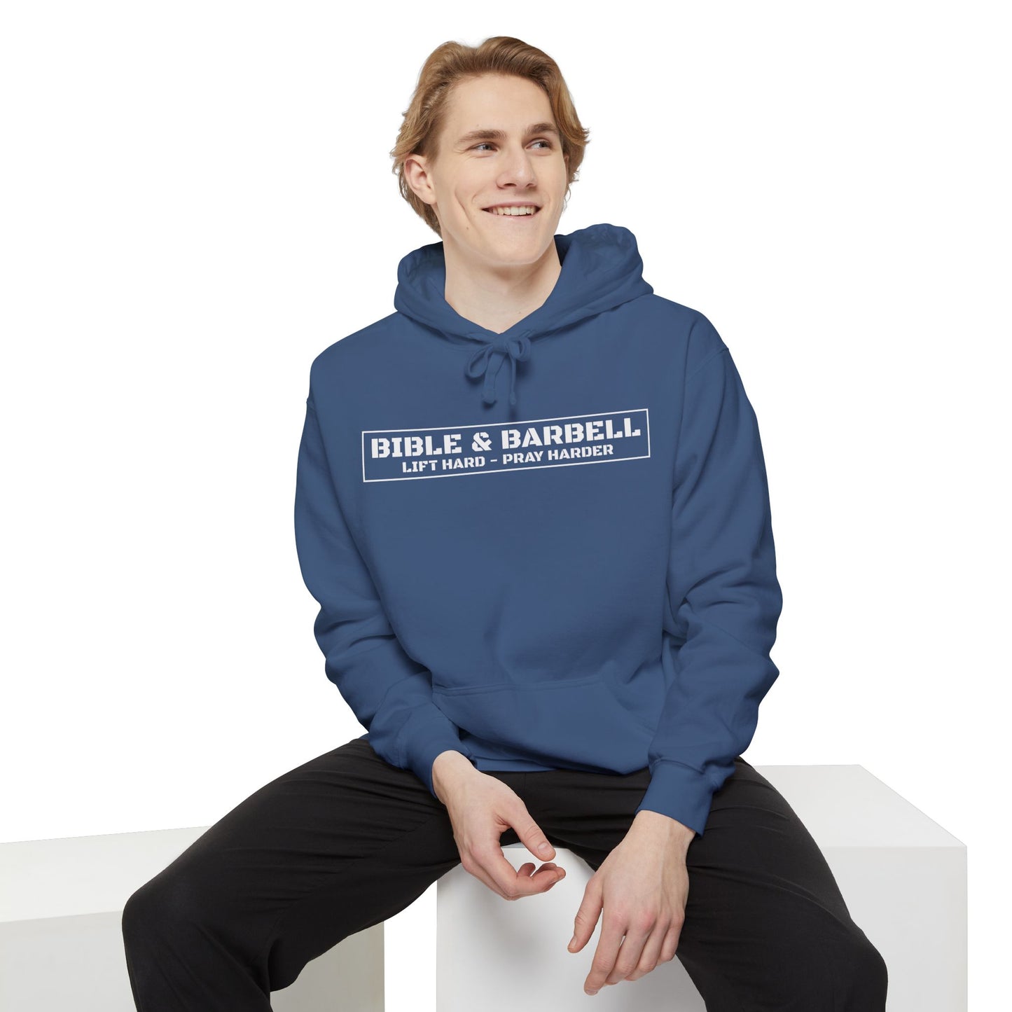 Bible & Barbell Logo Unisex Hoodie, Fitness Apparel for Gym Lovers