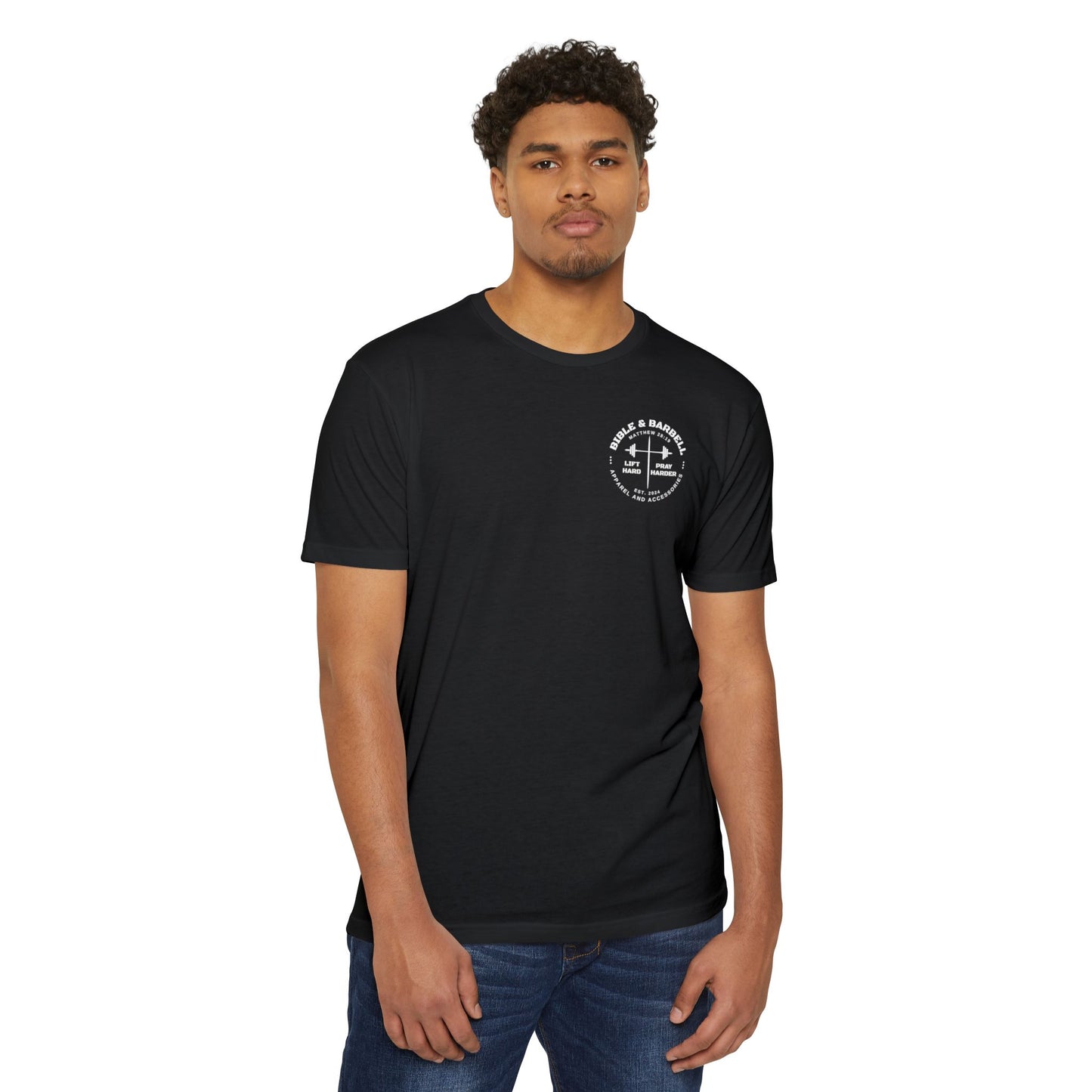 Lift Hard Pray Harder Unisex T-Shirt, Motivational Gym Tee