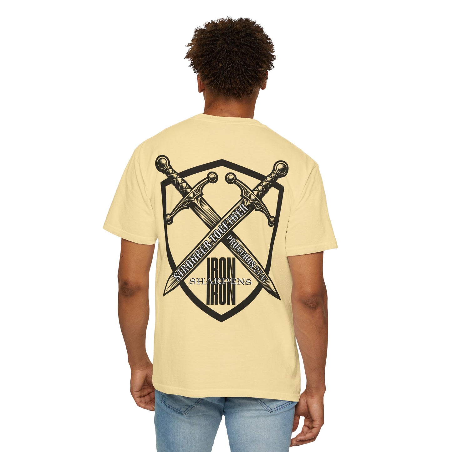 Iron Sharpens Iron Proverbs 27:17 T-Shirt
