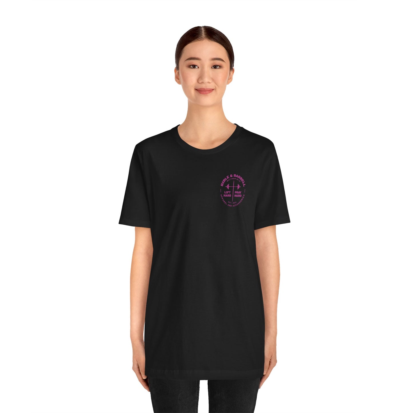 Women's Pink Circle Logo T-Shirt
