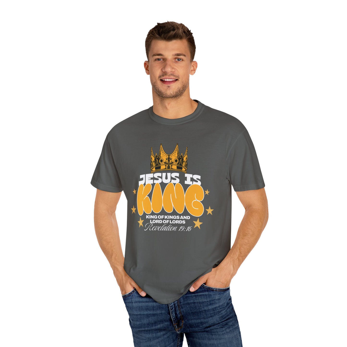 Jesus Is King Garment-Dyed Unisex T-shirt