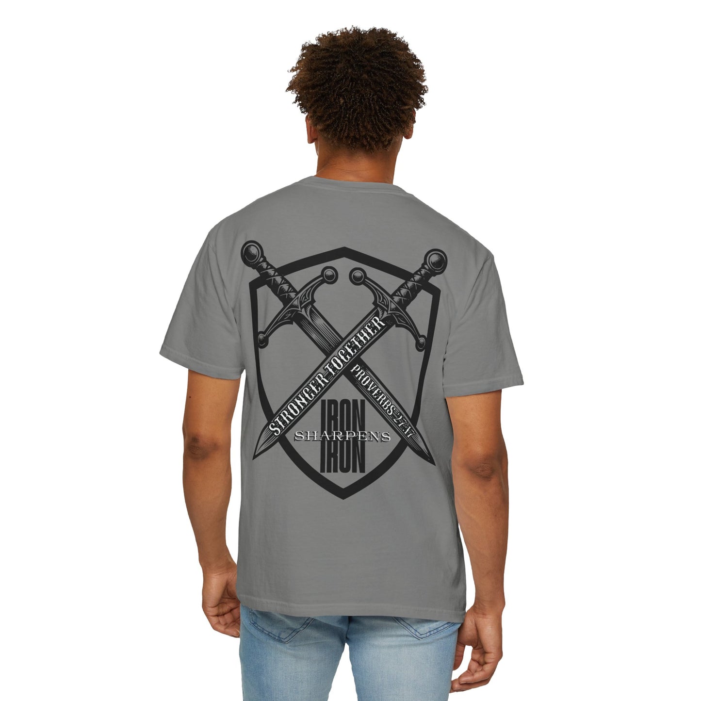 Iron Sharpens Iron Proverbs 27:17 T-Shirt