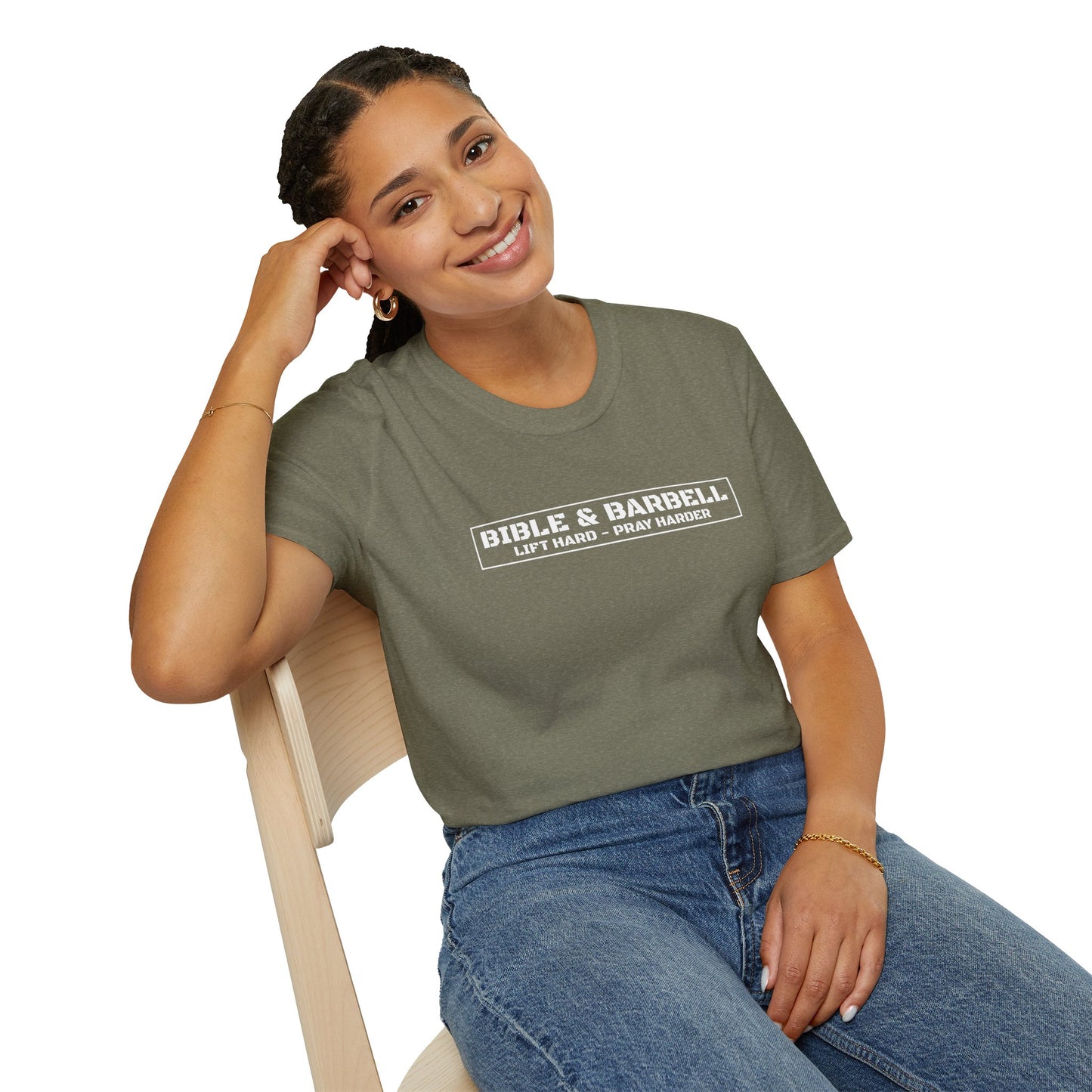 Bible & Barbell Logo Unisex Softstyle T-Shirt
