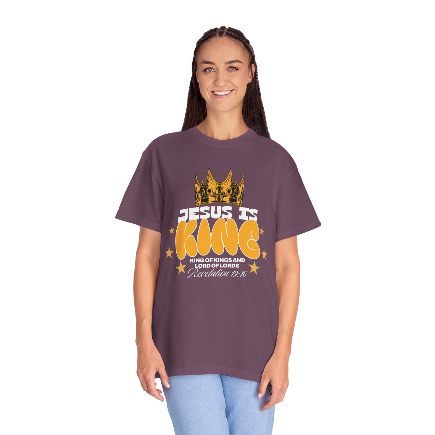 Jesus Is King Garment-Dyed Unisex T-shirt