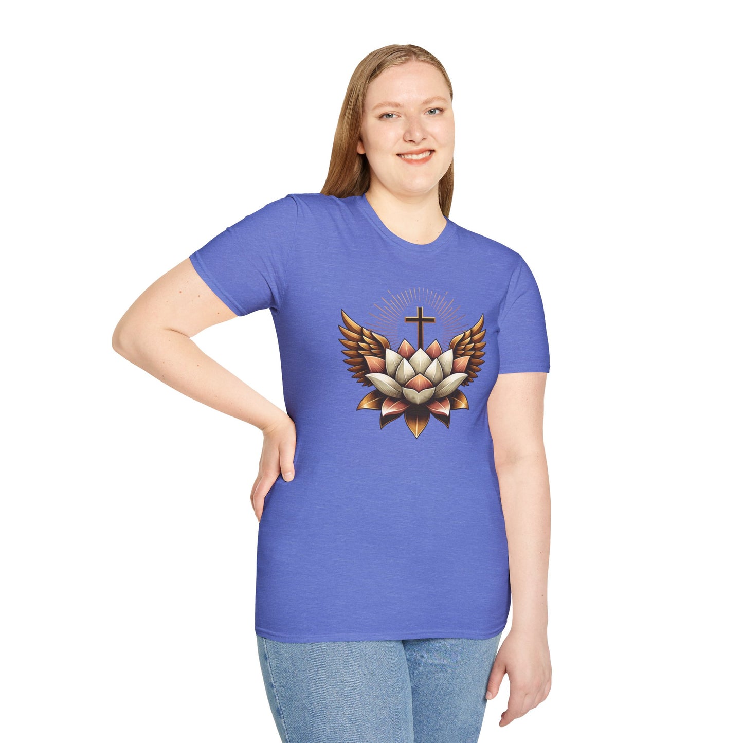 Faith-Inspired Lotus Design Women's T-Shirt
