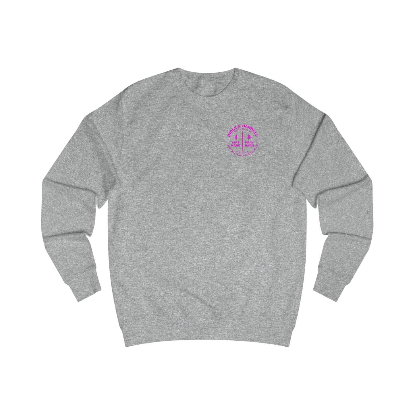 Bible & Barbell Crewneck Sweatshirt - Faith & Fitness Sweatshirt, Unisex Gym Apparel, Christian Workout Gear, Motivational Fitness Clothing, Spiritual