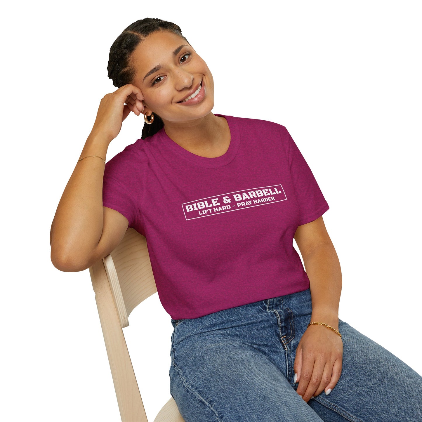 Bible & Barbell Logo Unisex Softstyle T-Shirt