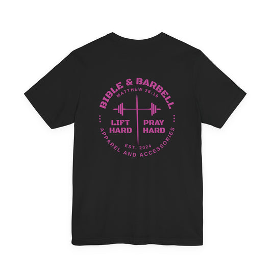 Women's Pink Circle Logo T-Shirt