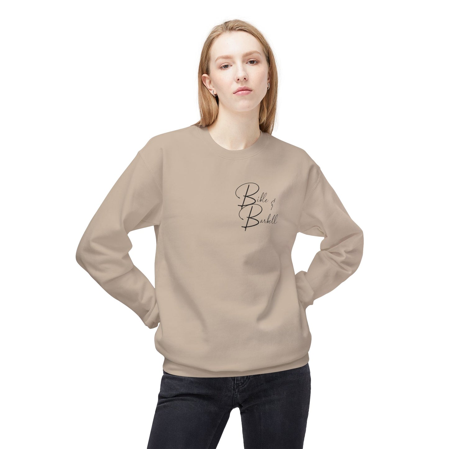 Proverbs 31:25 Empowering Women’s Crewneck Sweatshirt