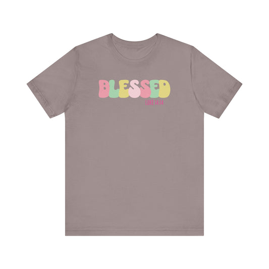 Blessed - Luke 14:14 Unisex Jersey Tee