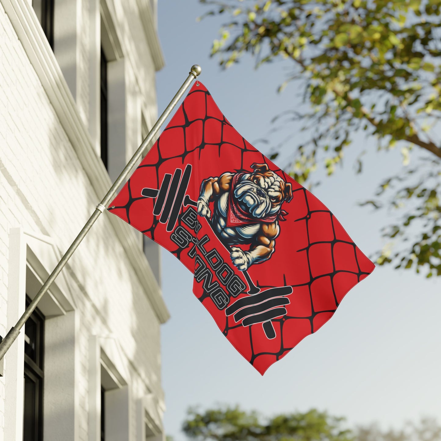 Bulldog Strong 3' x 5' Flag, Gym Decor