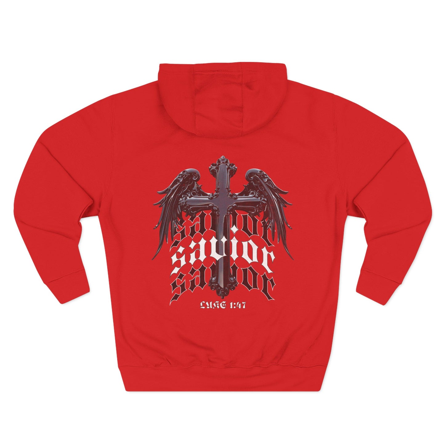 Luke 1:47 Savior Three-Panel Fleece Hoodie