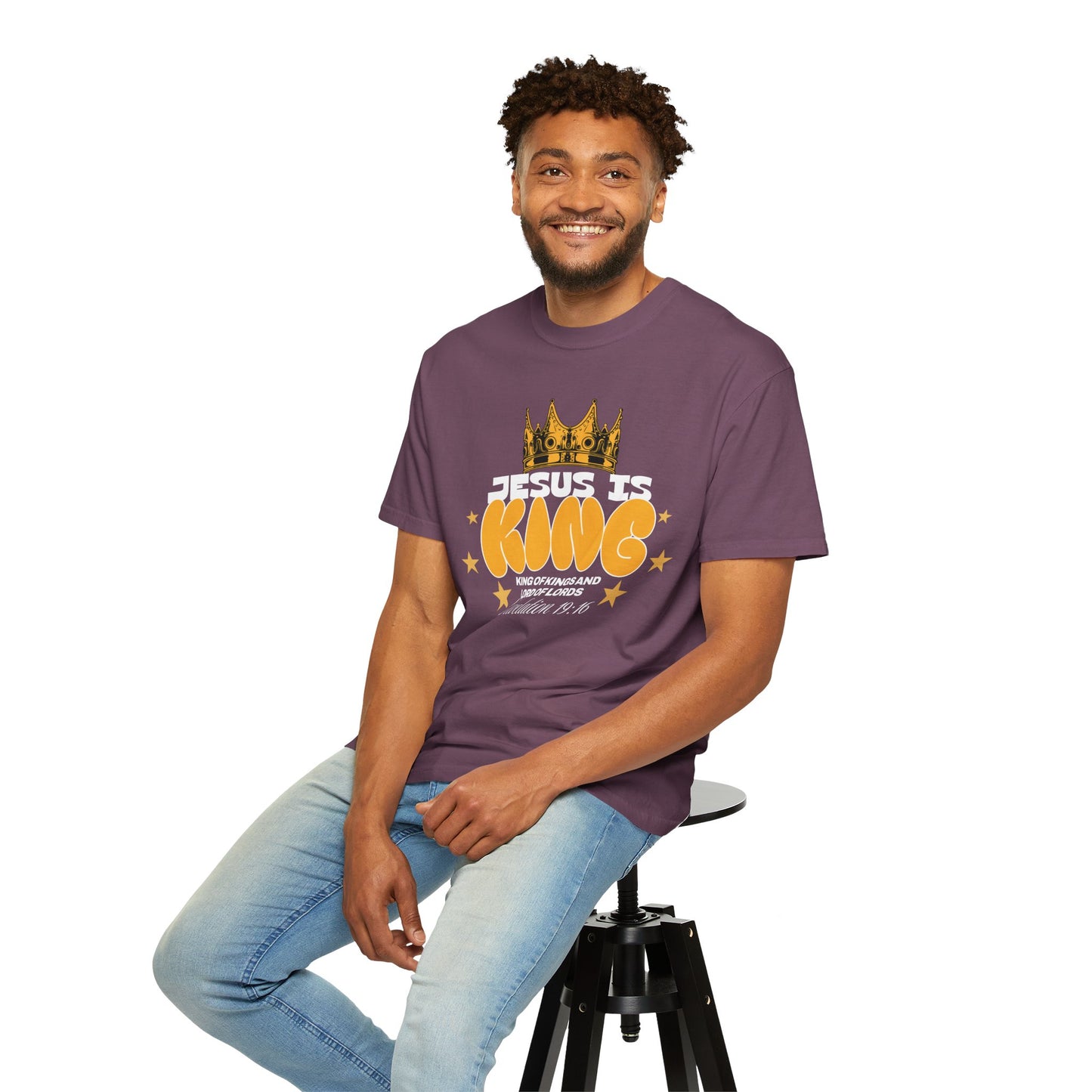 Jesus Is King Garment-Dyed Unisex T-shirt