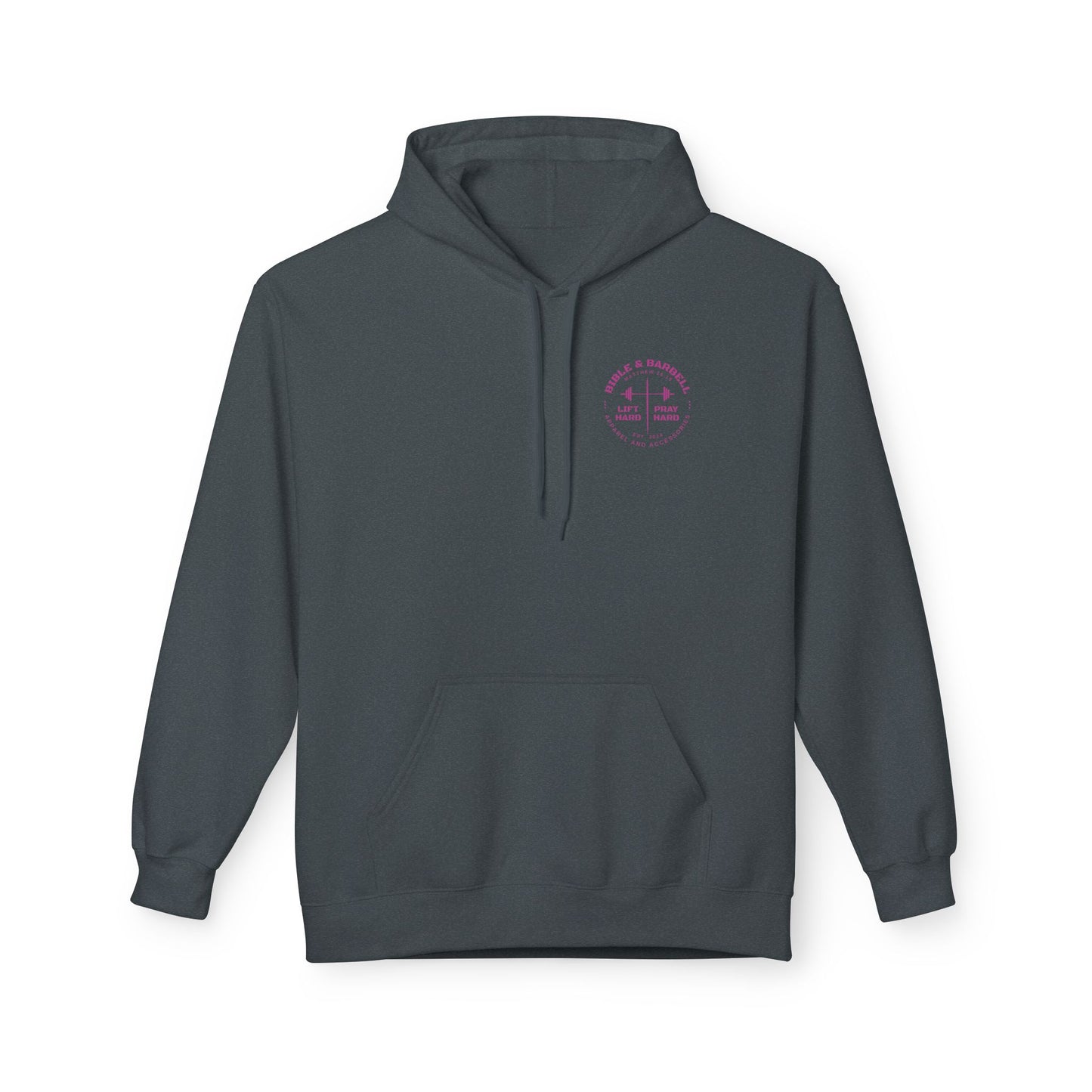 Bible & Barbell Pink Logo Hoodie