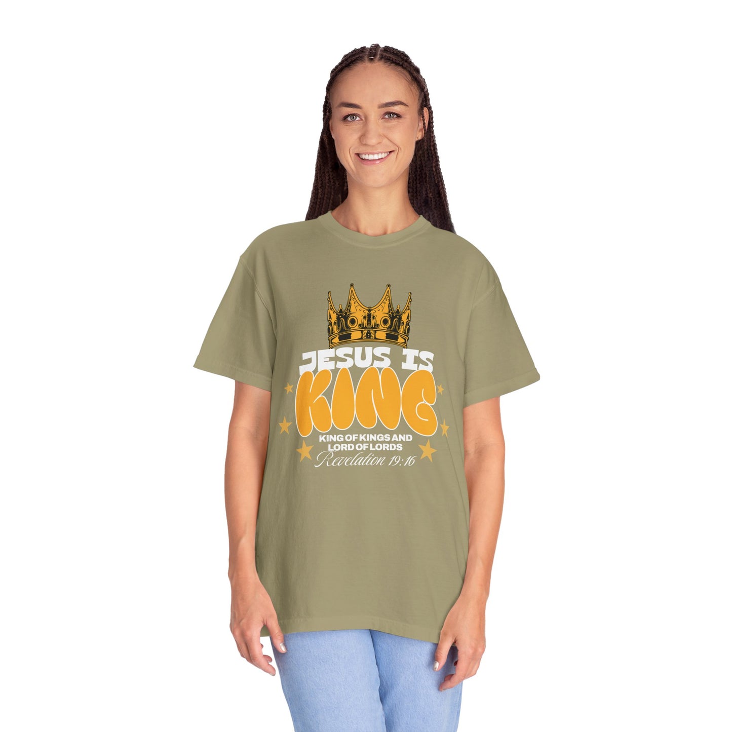 Jesus Is King Garment-Dyed Unisex T-shirt