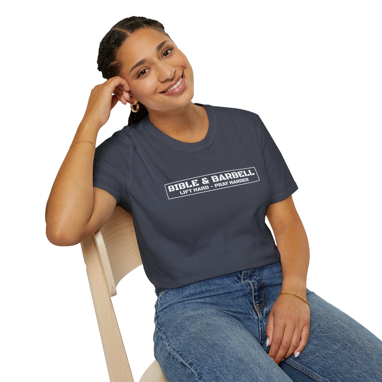 Bible & Barbell Logo Unisex Softstyle T-Shirt