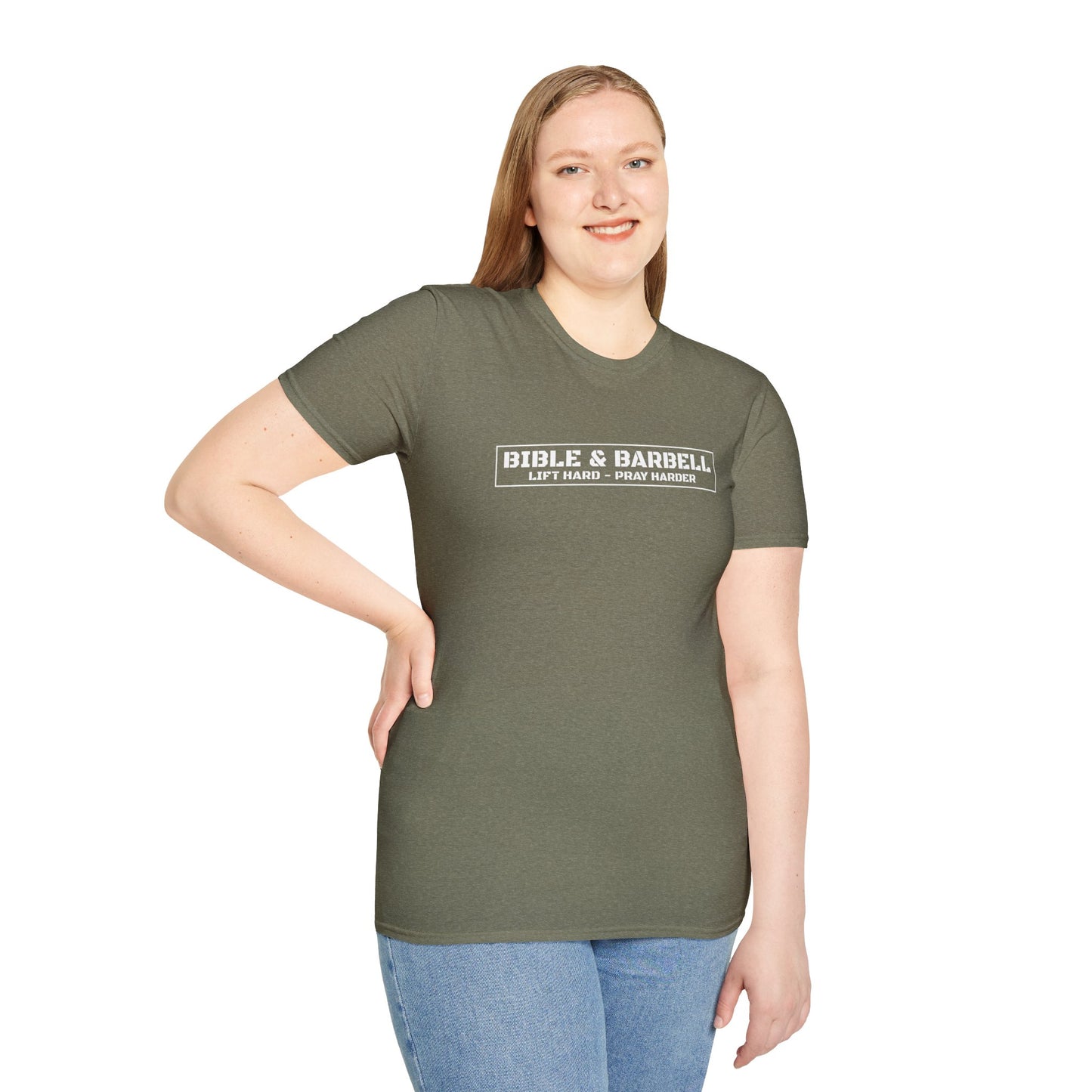 Bible & Barbell Logo Unisex Softstyle T-Shirt