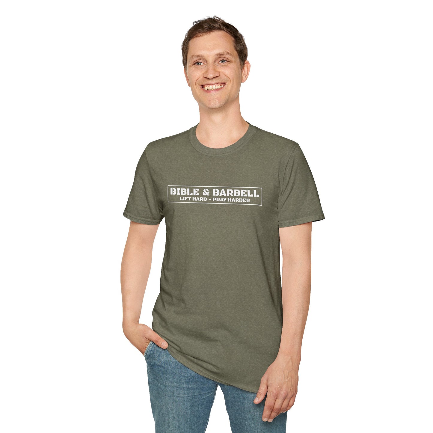 Bible & Barbell Logo Unisex Softstyle T-Shirt