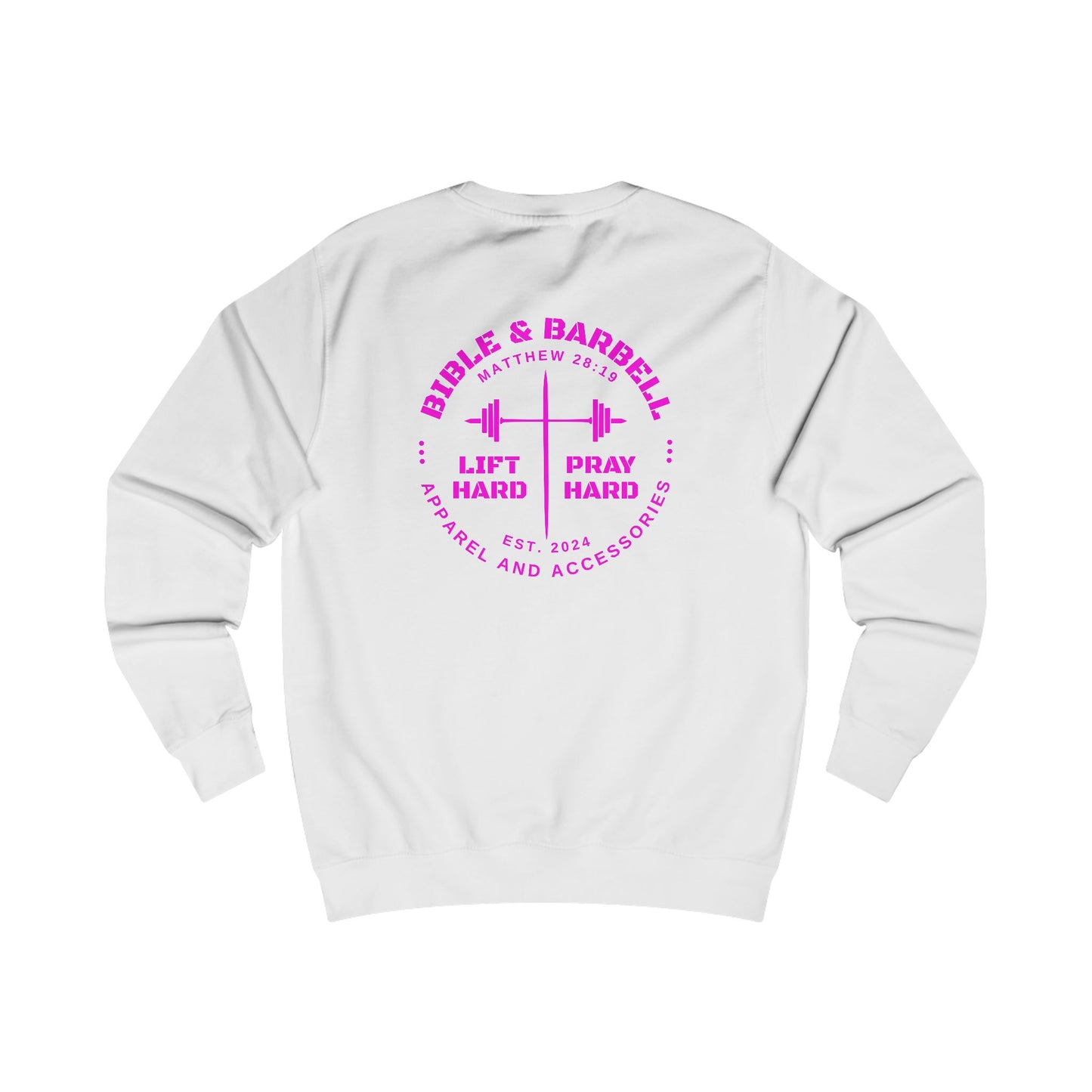 Bible & Barbell Crewneck Sweatshirt - Faith & Fitness Sweatshirt, Unisex Gym Apparel, Christian Workout Gear, Motivational Fitness Clothing, Spiritual