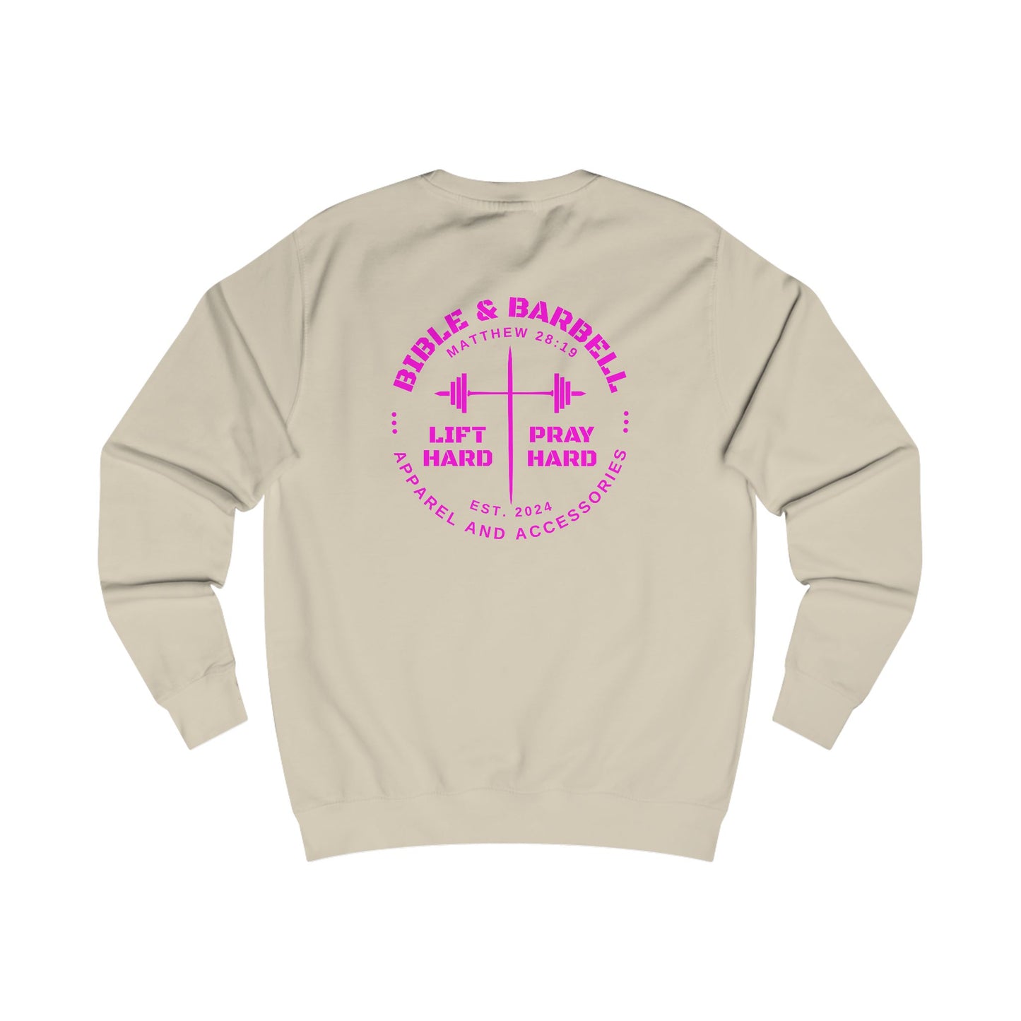 Bible & Barbell Crewneck Sweatshirt - Faith & Fitness Sweatshirt, Unisex Gym Apparel, Christian Workout Gear, Motivational Fitness Clothing, Spiritual