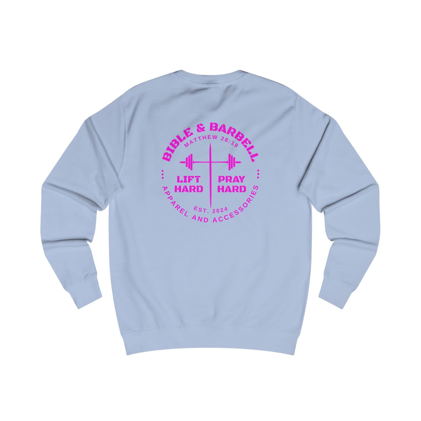 Bible & Barbell Crewneck Sweatshirt - Faith & Fitness Sweatshirt, Unisex Gym Apparel, Christian Workout Gear, Motivational Fitness Clothing, Spiritual