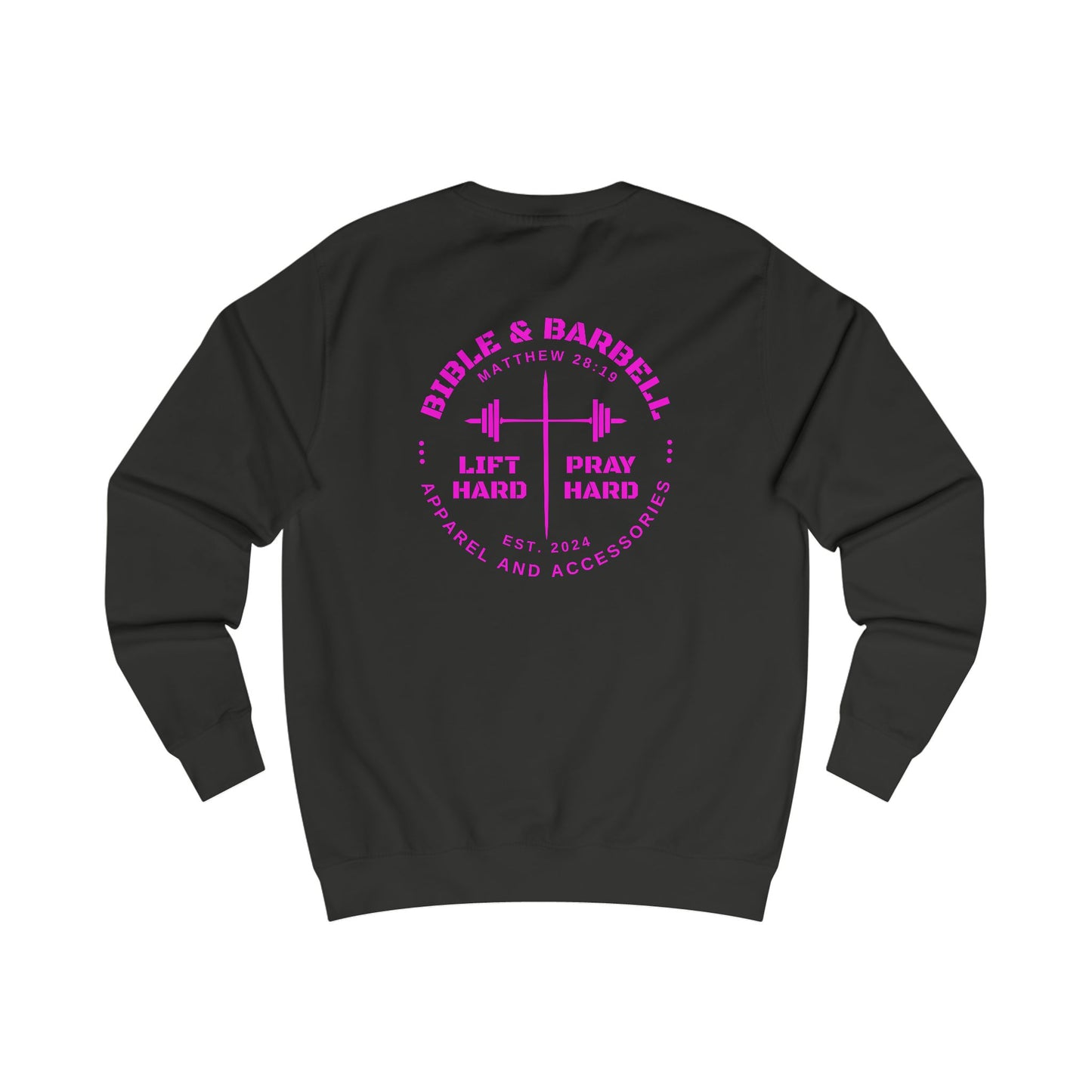 Bible & Barbell Crewneck Sweatshirt - Faith & Fitness Sweatshirt, Unisex Gym Apparel, Christian Workout Gear, Motivational Fitness Clothing, Spiritual
