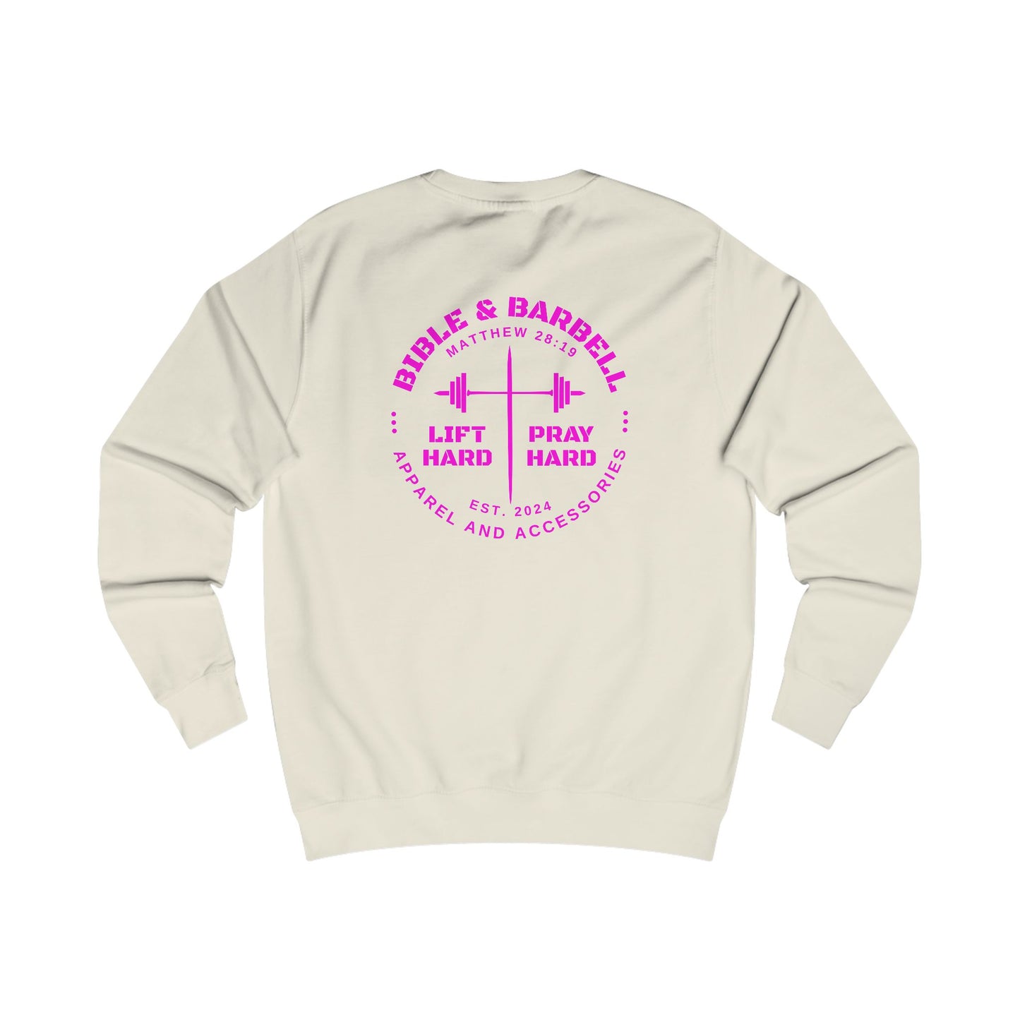 Bible & Barbell Crewneck Sweatshirt - Faith & Fitness Sweatshirt, Unisex Gym Apparel, Christian Workout Gear, Motivational Fitness Clothing, Spiritual