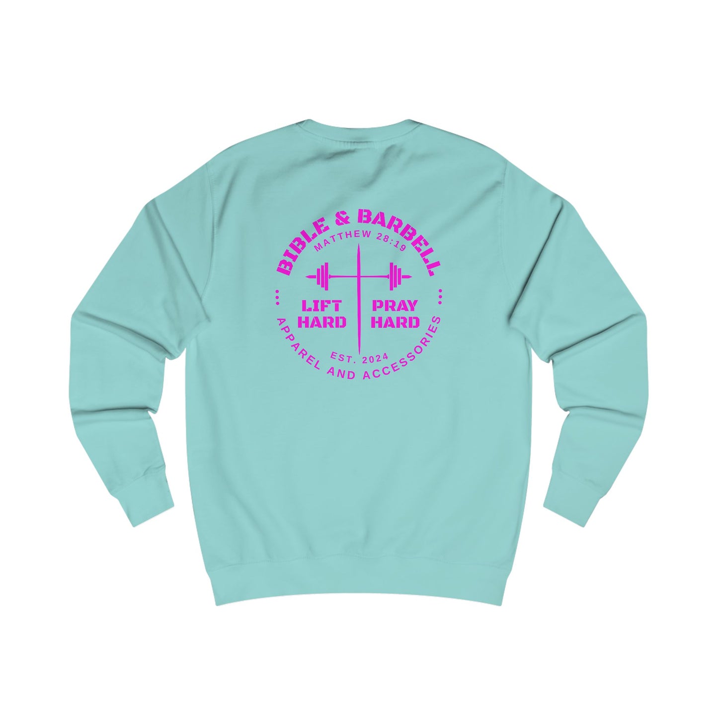 Bible & Barbell Crewneck Sweatshirt - Faith & Fitness Sweatshirt, Unisex Gym Apparel, Christian Workout Gear, Motivational Fitness Clothing, Spiritual