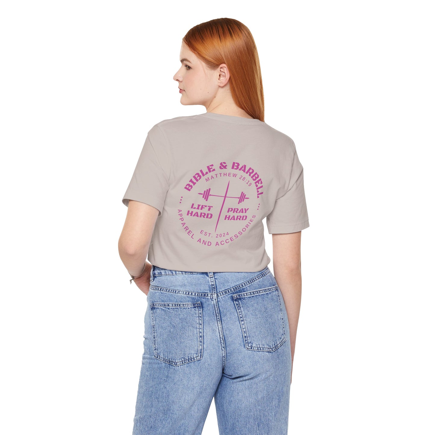 Women's Pink Circle Logo T-Shirt