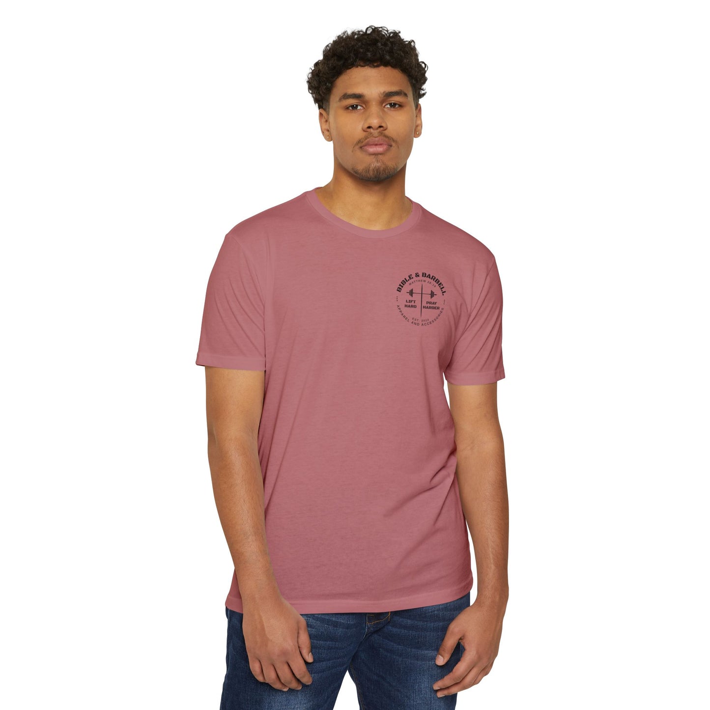 Lift Hard Pray Harder Unisex T-Shirt, Motivational Gym Tee